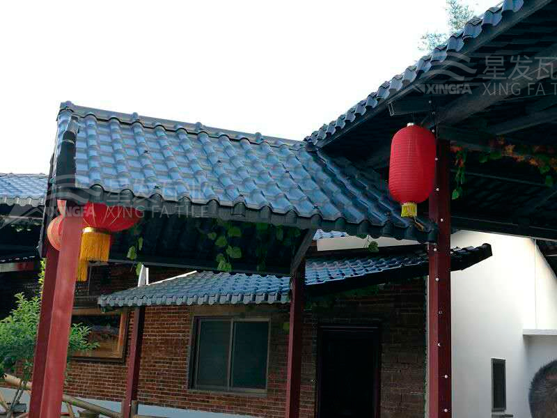 園林建筑搭建樹脂瓦涼亭，將景觀與藝術融合，別具一格！