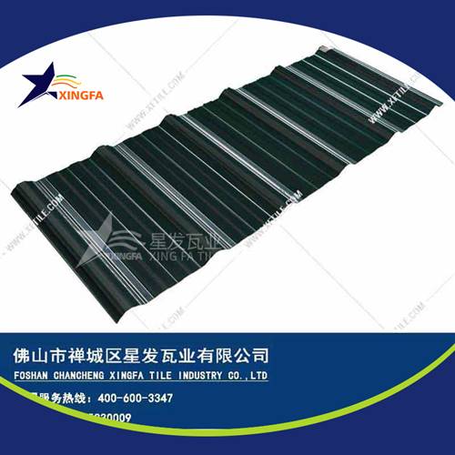 新型材料屋面建材墨綠色防腐瓦 大型畜牧業鋼結構廠房用梯形塑料瓦 pvc塑鋼瓦貴陽廠家批發價格